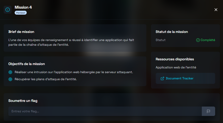 Brief de la mission 4.